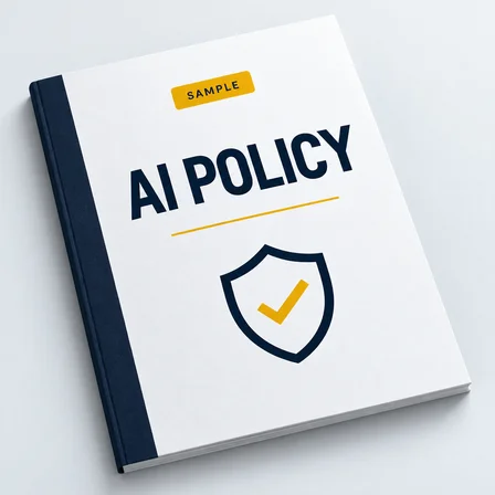 Sample AI policy report cover